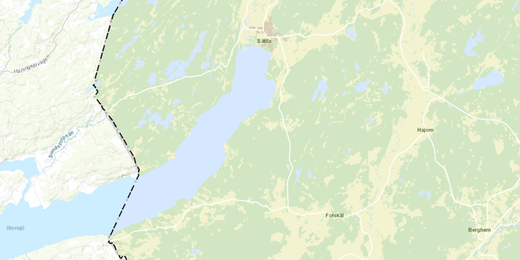 Karta över Dyrenäs och Flohult. 